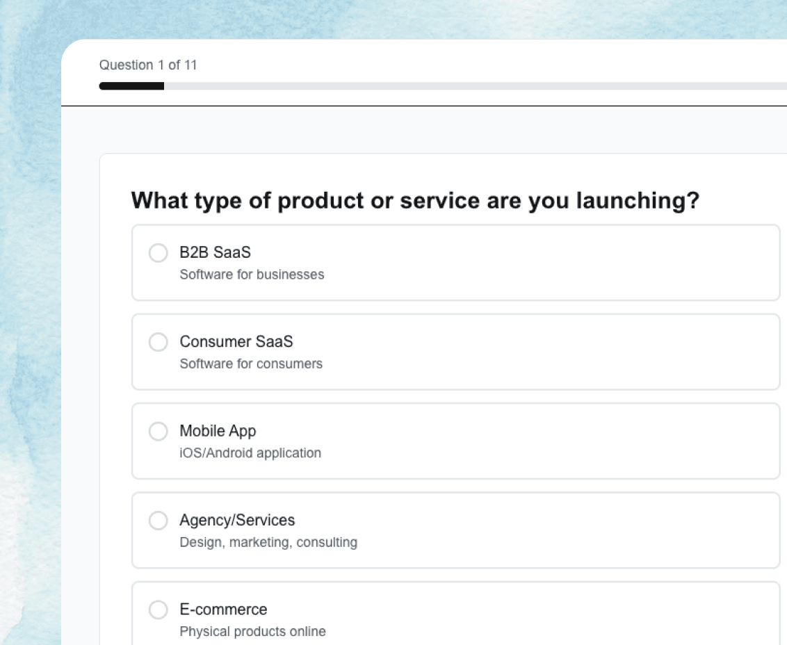 Assessment interface